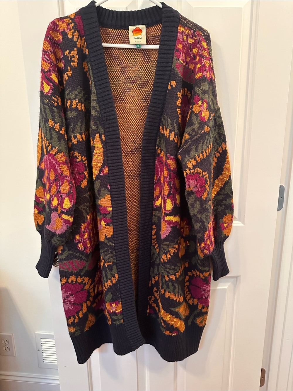 FARM Rio Oversized Open-Front Cardigan - Picture 3 of 7
